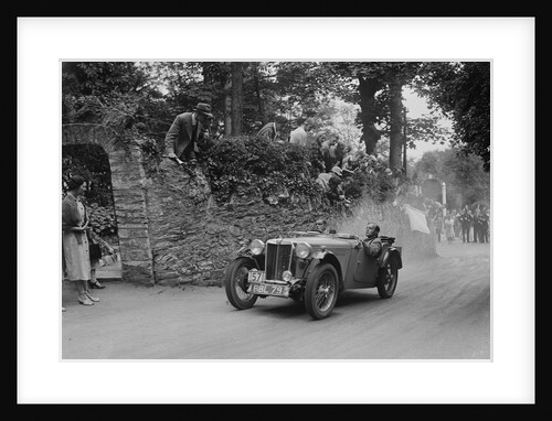MG TA of Ken Crawford of the Cream Cracker Team, Torbay, Devon, MCC Torquay Rally, 1938 by Bill Brunell