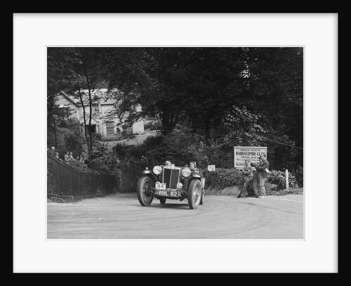 MG TA of RA MacDermid competing in the MCC Torquay Rally, Torbay, Devon, 1938 by Bill Brunell