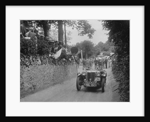 MG TA of Archie Langley of the Three Musketeers team, MCC Torquay Rally, Torbay, Devon, 1938 by Bill Brunell