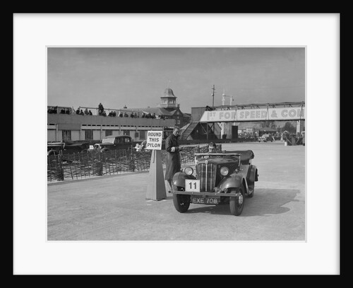 Morris 8 tourer competing in the JCC Rally, Brooklands, Surrey, 1939 by Bill Brunell