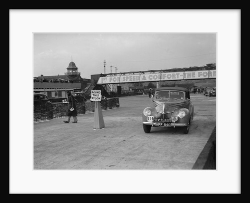 Ford V8 drophead competing in the JCC Rally, Brooklands, Surrey, 1939 by Bill Brunell
