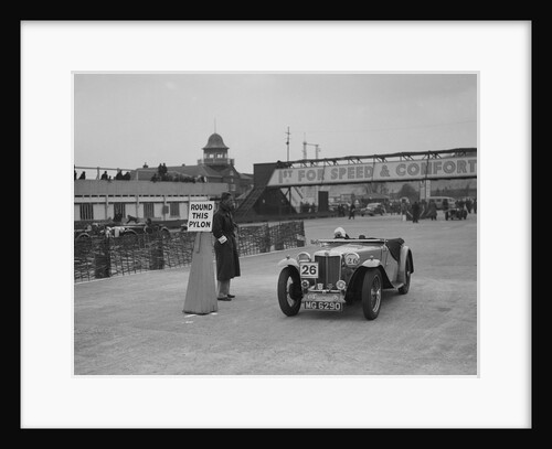 MG TA competing in the JCC Rally, Brooklands, Surrey, 1939 by Bill Brunell