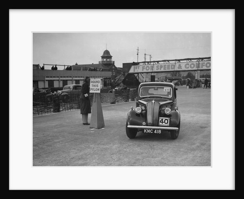 Standard saloon competing in the JCC Rally, Brooklands, Surrey, 1939 by Bill Brunell