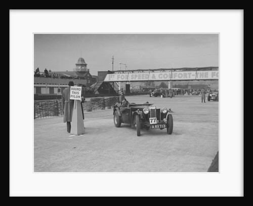 MG TA competing in the JCC Rally, Brooklands, Surrey, 1939 by Bill Brunell