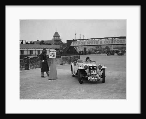MG sports competing in the JCC Rally, Brooklands, Surrey, 1939 by Bill Brunell
