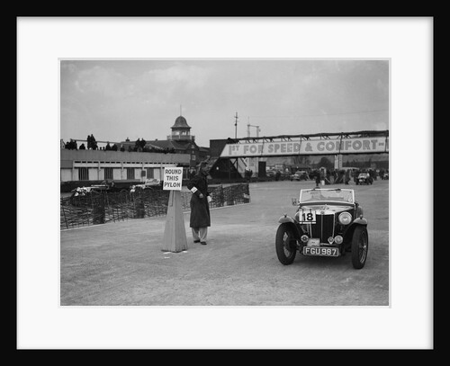MG TA competing in the JCC Rally, Brooklands, Surrey, 1939 by Bill Brunell