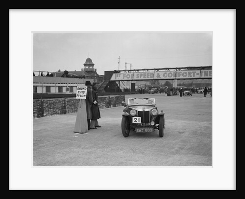MG TA competing in the JCC Rally, Brooklands, Surrey, 1939 by Bill Brunell