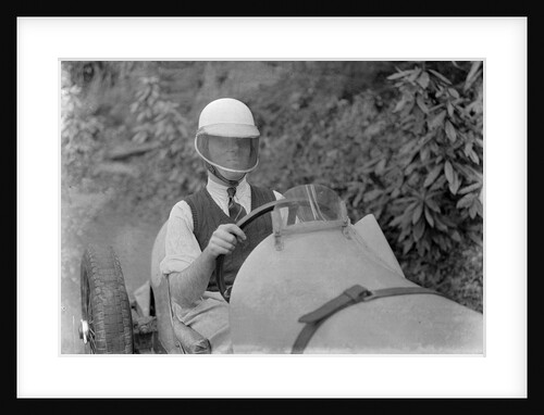 Charles Mortimer behind the wheel of a MG KN Special, c1930s by Bill Brunell