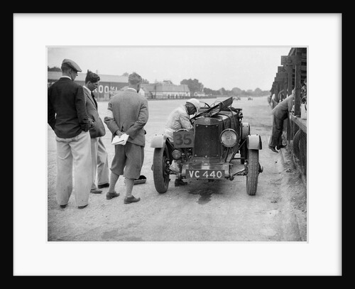 Lea-Francis in the pits, BARC 6-Hour Race, Brooklands, Surrey, 1929, by Bill Brunell