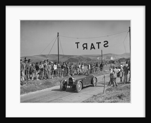 Bugatti Type 43 of AF Walsham competing in the Bugatti Owners Club Lewes Speed Trials, Sussex, 1937 by Bill Brunell