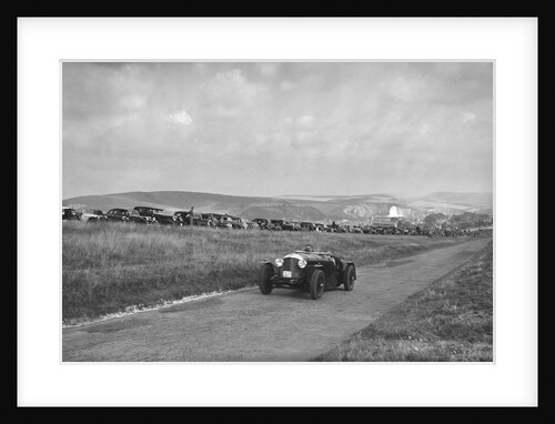Bentley competing in the Bugatti Owners Club Lewes Speed Trials, Sussex, 1937 by Bill Brunell