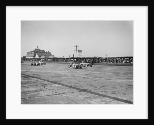 Rileys of Cyril Whitcroft and AG Miller competing in the BRDC 500 Mile Race, Brooklands, 1931 by Bill Brunell