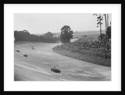 Austin 7 of Charles Goodacre and MG C of the Earl of March, BRDC 500 Mile Race, Brooklands, 1931 by Bill Brunell