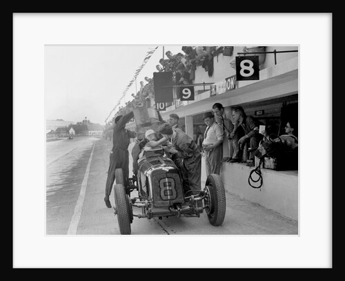 ERA R4C of Raymond Mays refuelling in the pits, JCC International Trophy, Brooklands, Surrey, 1937 by Bill Brunell