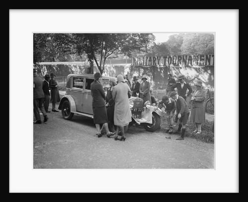Kitty Brunell's Bianchi saloon at the B&HMC Brighton Motor Rally, 1930 by Bill Brunell