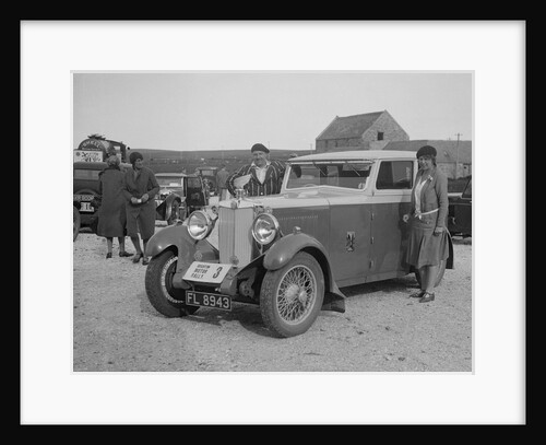 MG 18/80 saloon of Mrs R Gough at the B&HMC Brighton Motor Rally, 1930 by Bill Brunell