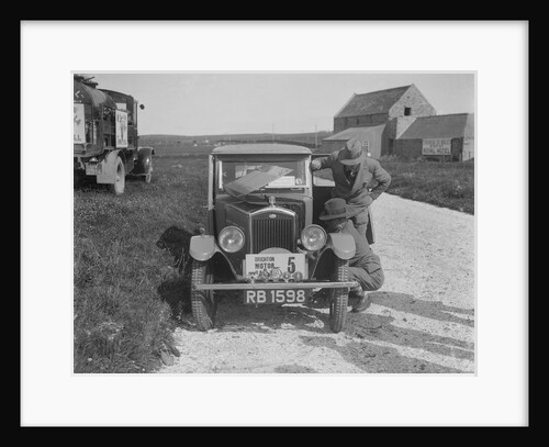 'Boy Blue 2', Wolseley Hornet saloon of DEM Douglas-Morris, B&HMC Brighton Motor Rally, 1930 by Bill Brunell