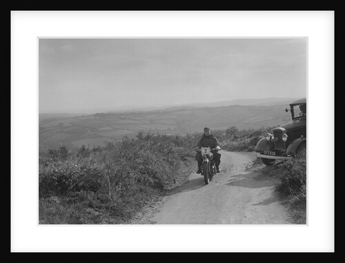 Ariel motorcycle competing in the MCC Torquay Rally, 1938 by Bill Brunell