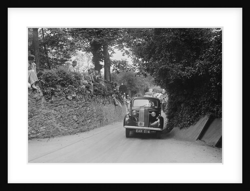 Vauxhall saloon of KFA Walker competing in the MCC Torquay Rally, 1938 by Bill Brunell