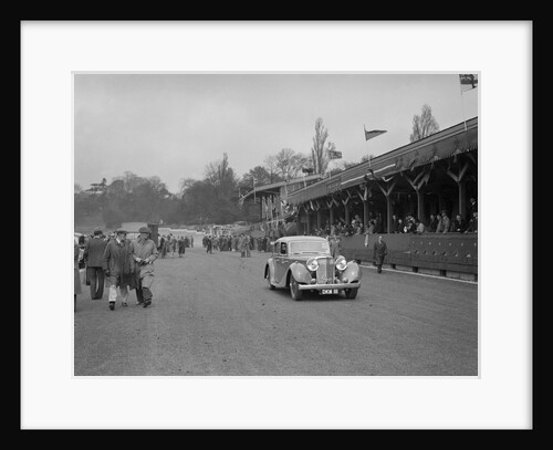 SS Jaguar saloon at a race meeting at Crystal Palace, London, 1939 by Bill Brunell