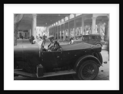 Lord de Clifford and Kitty Brunell in a Lagonda, San Remo, Italy, c1930(?) by Bill Brunell