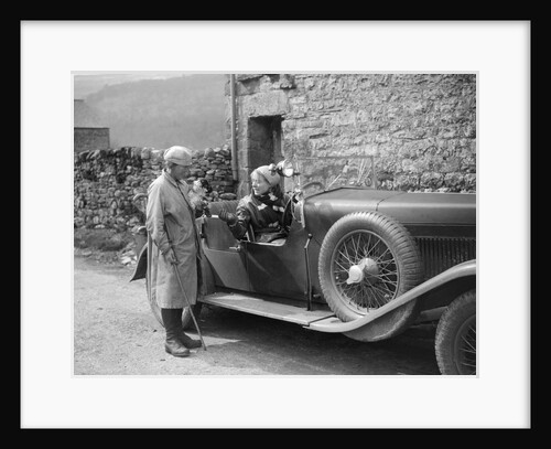 Kitty Brunell in a MG 18/80 open 4-seater, c1930(?) by Bill Brunell