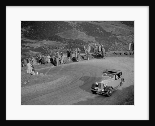 Rover 4-door saloon of WA Gilmour at the RSAC Scottish Rally, Devil's Elbow, Glenshee, 1934 by Bill Brunell