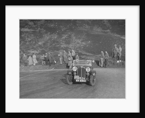 Triumph Gloria of Mrs M Montague-Johnstone, RSAC Scottish Rally, Devil's Elbow, Glenshee, 1934 by Bill Brunell