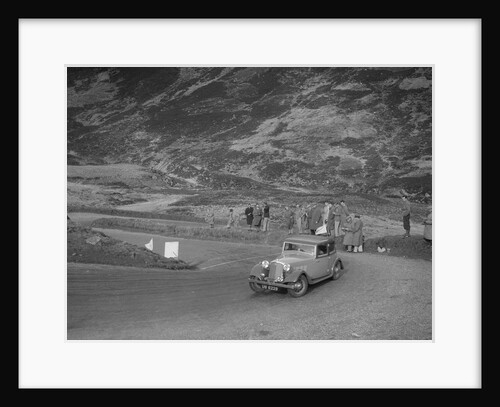 Rover saloon of J Gibbon Jr at the RSAC Scottish Rally, Devil's Elbow, Glenshee, 1934 by Bill Brunell