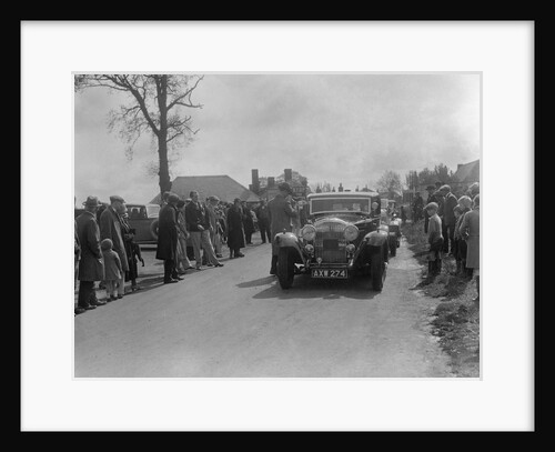 Bentley saloon of SK Thornley competing in the RSAC Scottish Rally, 1934 by Bill Brunell