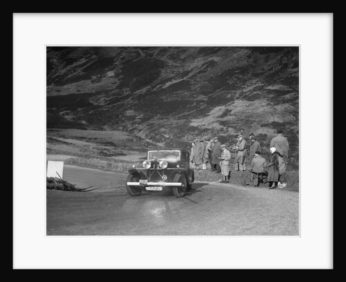 Talbot saloon competing in the RSAC Scottish Rally, Devil's Elbow, Glenshee, 1934 by Bill Brunell