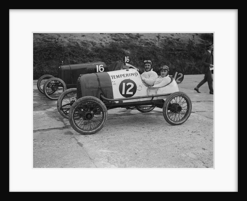 Temperino of JS Wood and Salmson of Andre Lombard at the JCC 200 Mile Race, Brooklands, 1921 by Bill Brunell