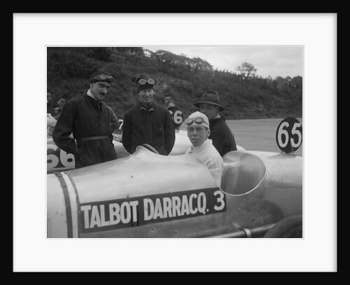 Kenelm Lee Guinness in his Talbot-Darracq at the JCC 200 Mile Race, Brooklands, Surrey, 1921 by Bill Brunell