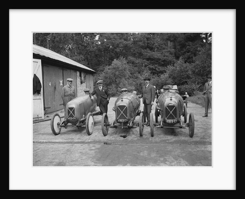 Three Salmsons at the JCC 200 Mile Race, Brooklands, Surrey, 1922 by Bill Brunell