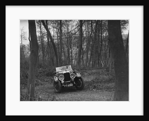 Alvis 12/50 at the Standard Car Owners Club Southern Counties Trial, Hale Wood, Chilterns, 1938 by Bill Brunell