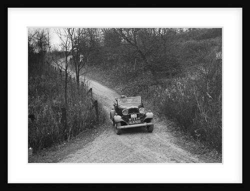 Ford V8 competing in the Great West Motor Club Thatcher Trophy, 1938 by Bill Brunell