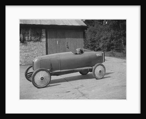 Andre Lombard in his Salmson single seater racing car, Brooklands, Surrey, 1922 by Bill Brunell
