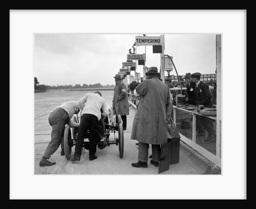 Temperino of JS Wood in the pits at the JCC 200 Mile Race, Brooklands, Surrey, 1921 by Bill Brunell