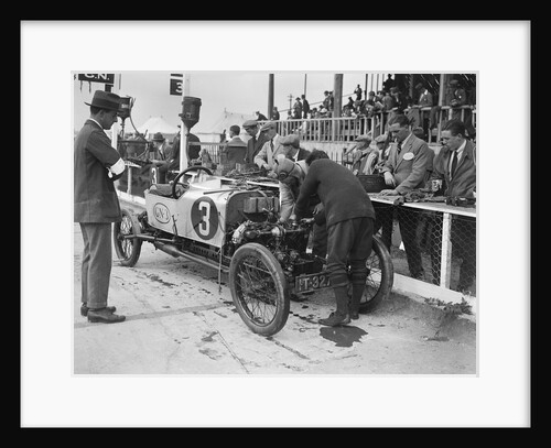 Changing a piston on Archie Frazer-Nash's GN at the JCC 200 Mile Race, Brooklands, Surrey, 1922 by Bill Brunell