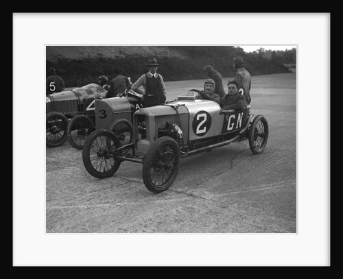 GN, AV and Deemster racing cars at the JCC 200 Mile Race, Brooklands, Surrey, 1921 by Bill Brunell