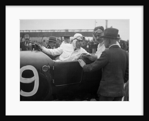 Bentley of CWF Hamilton, winner of a race at a BARC meeting, Brooklands, 1930 by Bill Brunell