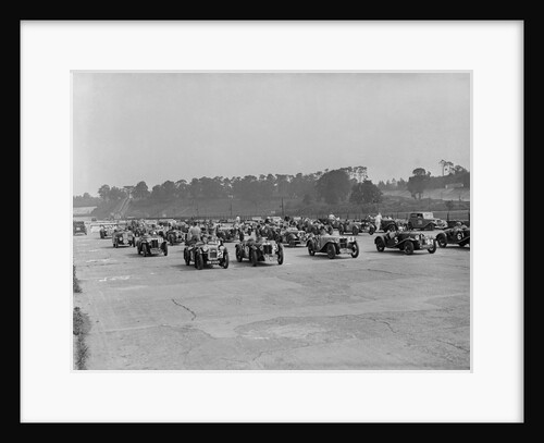 Race at the JCC Members Day, Brooklands, 1936 by Bill Brunell