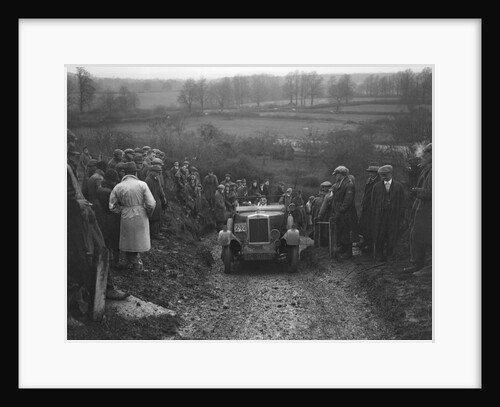 Morris Cowley of RJ Barker competing in the MCC Exeter Trial, Ibberton Hill, Dorset, 1930 by Bill Brunell