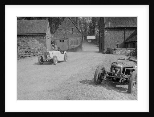 Singer of JR Baker and Riley Brooklands of CA Richardson, Donington Park, Leicestershire, 1933 by Bill Brunell