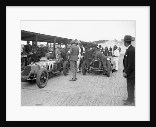 Talbot-Darracqs of Henry Segrave and Jules Moriceau, JCC 200 Mile Race, Brooklands, 1926 by Bill Brunell