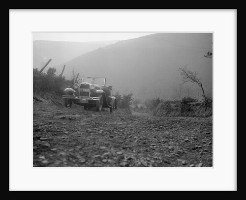 Kitty Brunell driving a 1930 2-seater Ford Model A, 1931. by Bill Brunell