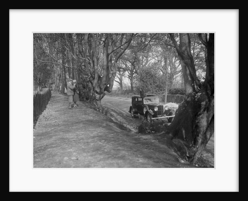Kitty Brunell in a Talbot 75 4-door saloon, c1930. by Bill Brunell