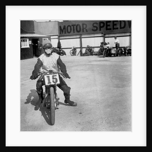 A rider at Lea Bridge speedway circuit, Leyton, London, 1928 by Bill Brunell