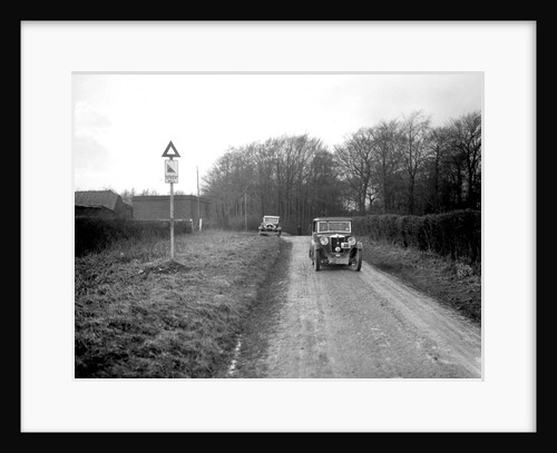 MG M Type Sportsmans Coupe driven by Cecil Kimber in a motoring trial, c1930s by Bill Brunell
