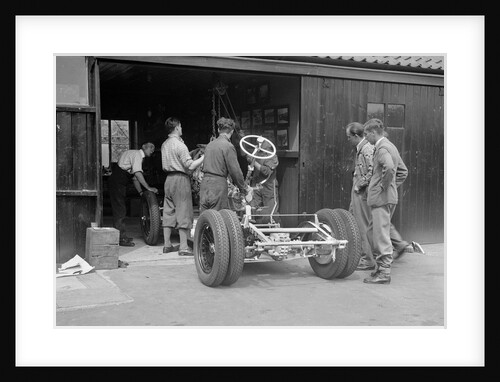 Working on Raymond Mays' Vauxhall-Villiers, c1930s by Bill Brunell